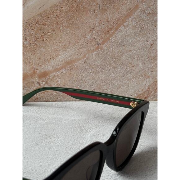 NEW Gucci GG0847SK Black Striped Arm Unisex Sunglasses main image 6